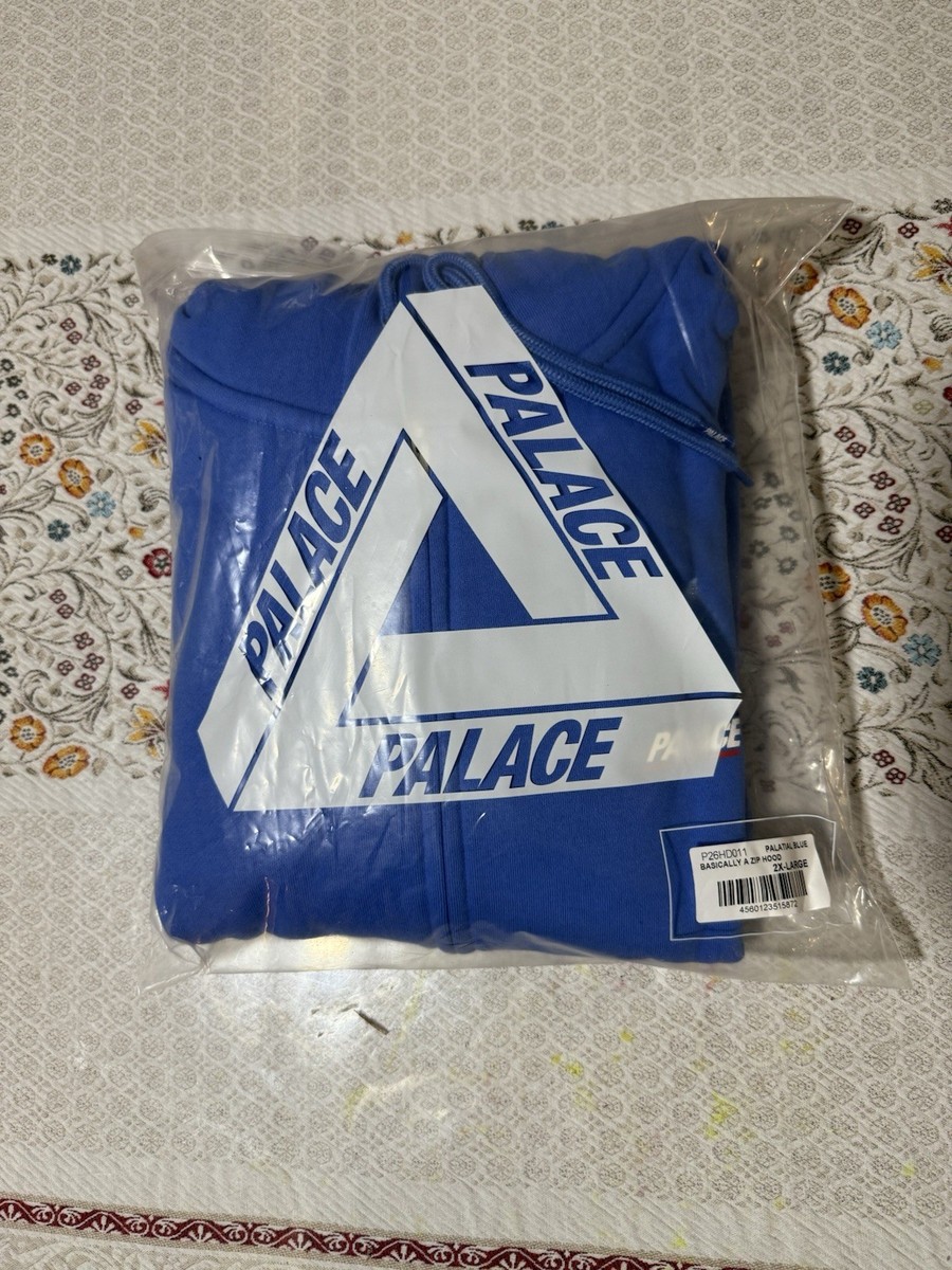 Palace Basically A Zip Hood SS24 Size XXL Palatial Blue Hoodie
