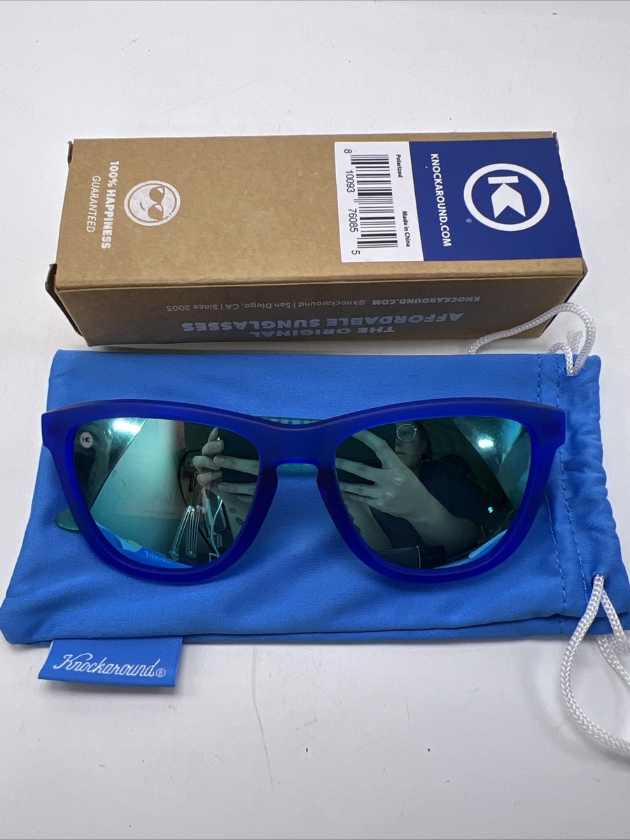 Knockaround Hill Charge Premiums Sport PSAQ3360 Blue Polarized Sunglasses