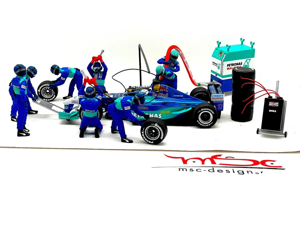 1:18 Raikkönen Sauber C20 Pit Stop Diorama Umbau - Bild 4 von 4