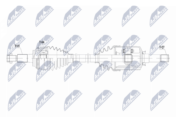 Antriebswelle NTY NPW-FR-210 FüR Ford Edge U387 AWD-image