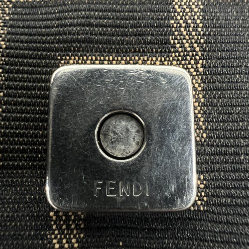 FENDI 26424 Mamma secchiello Zucca borsa a tracolla tela marrone seconda mano AB-rank - Foto 15 di 19