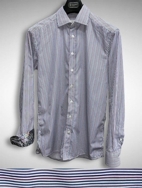 Men Etro Shirt Multicolor Cotton 38 / M / 46 #7PXQ