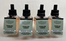 4 Bath & Body Works Sparkling Summer Wallflowers Home Fragrance Refills