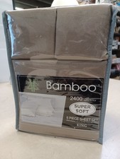Bamboo 2400 Series Super Soft 6 Piece Sheet King Super Soft Color SAND