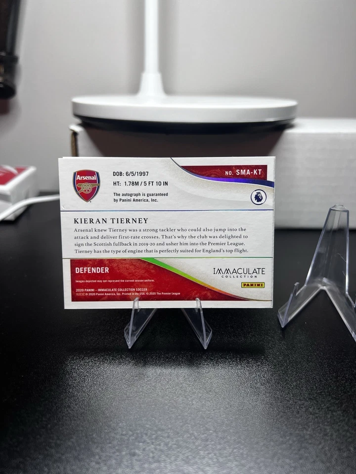 2020 Panini Immaculate Collection - Signature Moves Booklets Kieran Tierney /57  - Image 3 of 3