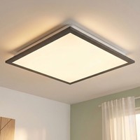 Aufbaupanel Deckenleuchte Deckenlampe Wohnzimmerleuchte Alu Opal LED L 30 Cm