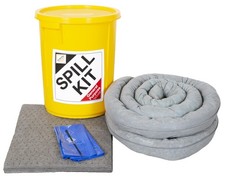 35 Litre Maintenance Spill Kit in Plastic Drum - Portable and Durable Emergency