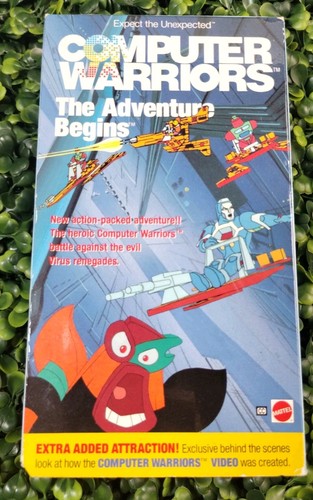 Computer Warriors The Adventure Begins (VHS, 1990) Rare OOP Mattel SCREENER  - Bild 1 von 2