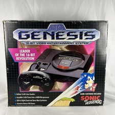 SEGA Genesis 16-Bit High Definition Console W/ Box & Accessories TESTED WORKS