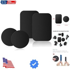 Adhesive Thin Metal PlatesCompatible with Magnetic Mounts,4 Piece Metal Plate...