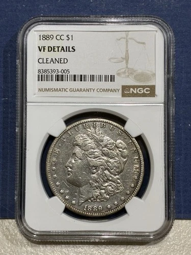 1889 CC Morgan Silver Dollar $1 NGC VF Very Fine Semi Key Date Coin!!!