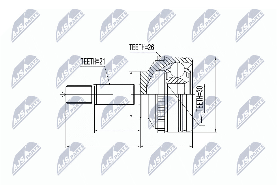 2x ✅Fits NTY NPZ-RE-012 OUTER CV JOINT ⭐UK Seller⭐ - Image 5
