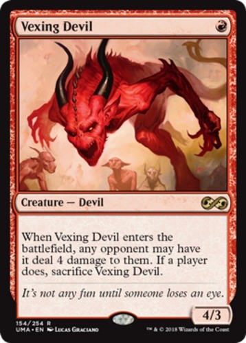 Vexing Devil Magic mtg Light Play, English Ultimate Masters x1