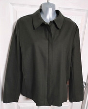 Marks & Spencer St Michaels Jacket green size 16 75% wool vintage