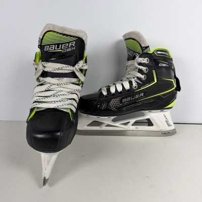 Bauer GSX Goalie Ice Hockey Skates Juniors JR Size 2 2D Green Vertexx