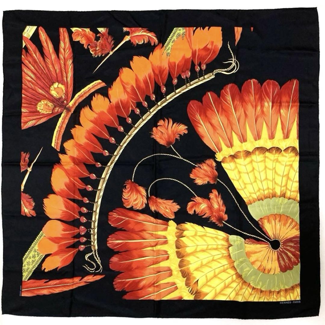 HERMES Carre 90 BRAZIL Silk Scarf Made in France QOIFLX