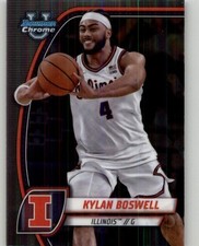 2024-25 Bowman University Chrome Kylan Boswell #78 Illinois Fighting Illini