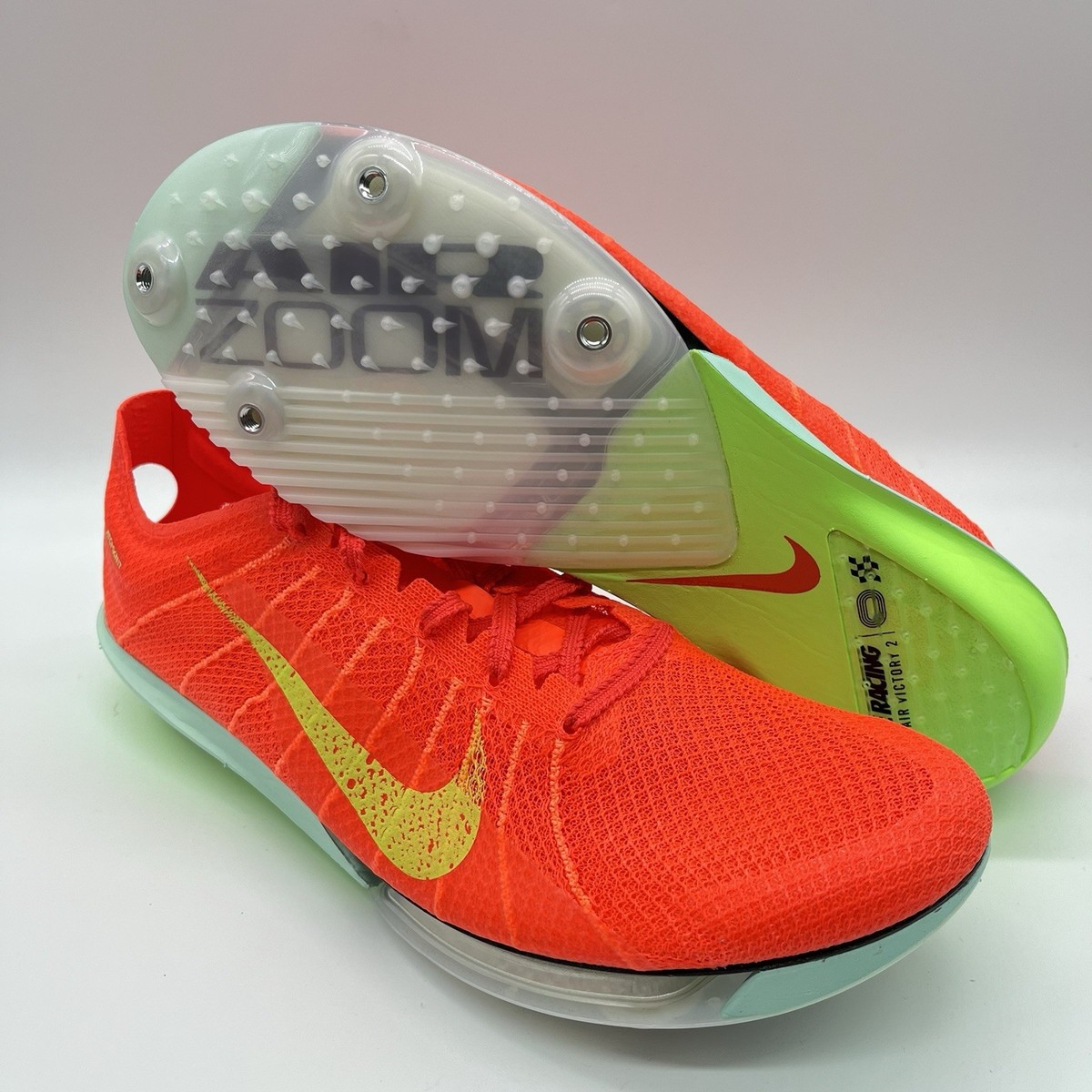 Nike Air Zoom Victory 2 Track Spikes Bright Crimson Men's Size 5.5