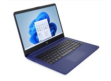 HP mit Full Lifetime Microsoft Office Windows 11 Laptop 14" HD 128GB SSD blau – Bild 2