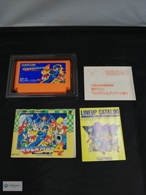 CAPCOM Rockman 4 CAP-4V (Famicom) Boxed with Manual & Extras