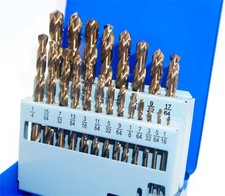 21 PCS Cobalt Drill Bit Set 1/16 To 3/8 Inch M35 HSS Carbide Metal Index