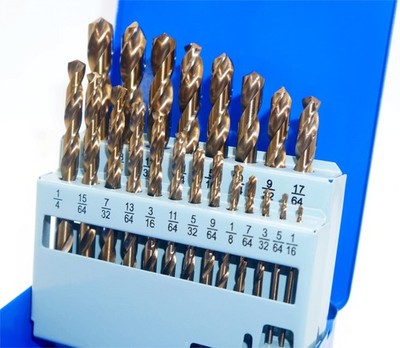 21 PCS Cobalt Drill Bit Set 1/16 To 3/8 Inch M35 HSS Carbide Metal Index