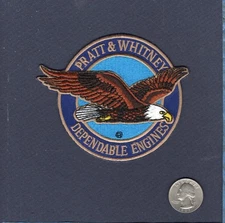 P&W PRATT & WHITNEY Aircraft Engines NAVY USMC USAF 4" Squadron Patch