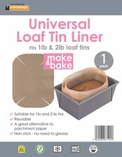 Loaf Tin Liner - Reusable - Non Stick - Fits 1lb And 2lb Tins