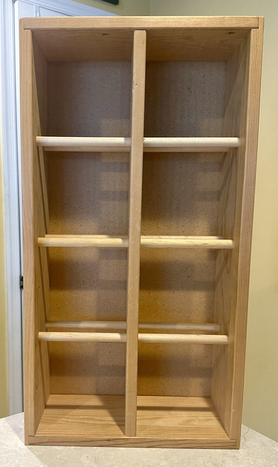 Napa Valley Wooden 96 CD Compact Disc Storage Rack Shelf Crate Holder, 23