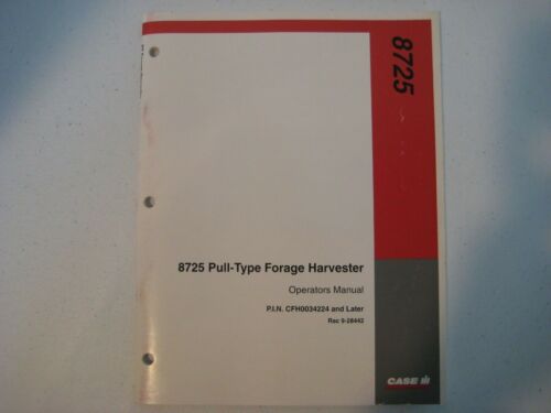 New Case IH 8725 Pull-Type Forage Harvester Operator's Manual 9-28442 - Picture 1 of 5