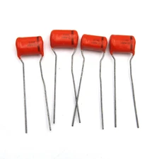 ( 4 PCS ) Sprague CDE Orange Drop 225P .1uf @ 100V Guitar Bass Tone Capacitors