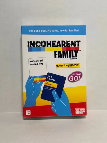 NEW - Incohearent Family Edition On the Go! What Do You Meme?