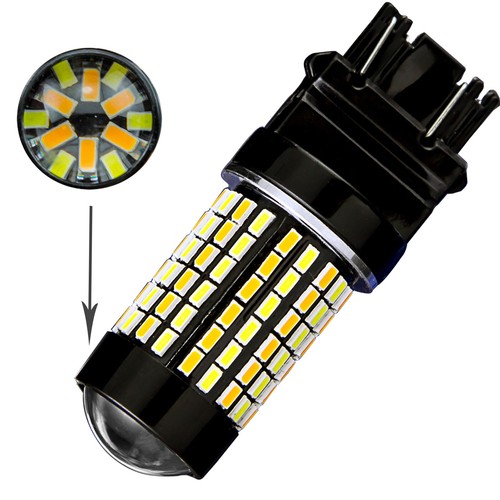 3157 3157A White Amber Switchback LED Turn Signal Light Bulbs Blinker For Ford - Bild 18 von 21