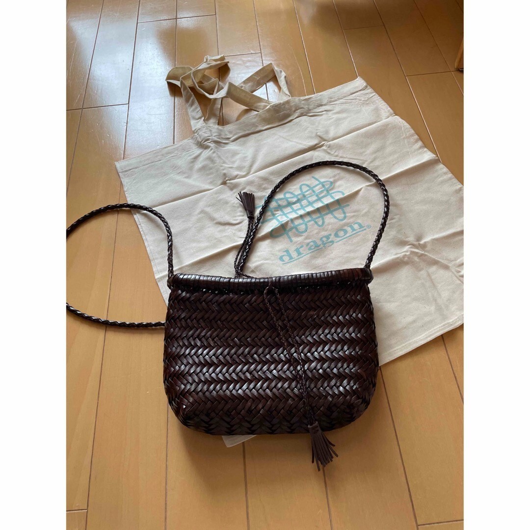 DRAGON DIFFUSION 8938 MINSU Brown Ladies Tote Bag Leather