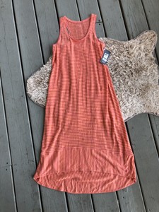 eileen fisher striped linen dress