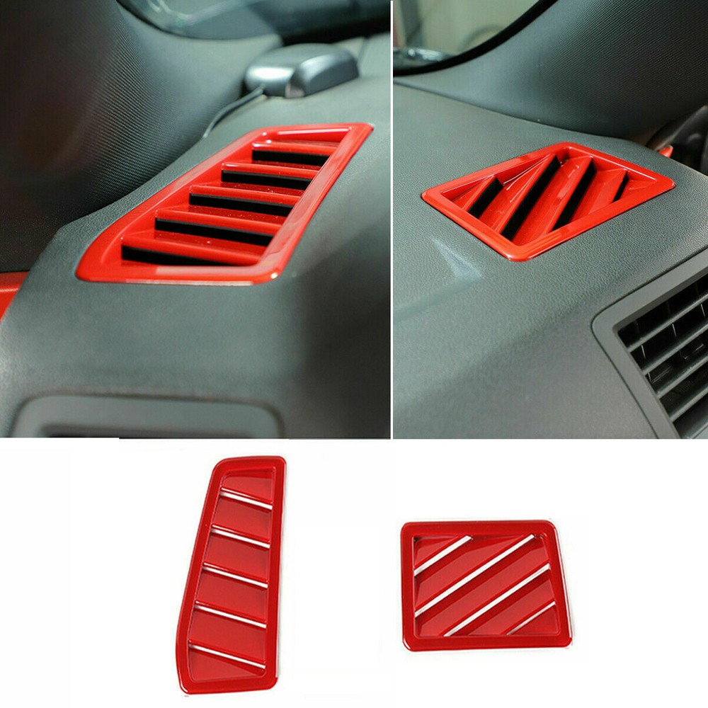 Red Dashboard Air Vent Outlet Cover Trim for Dodge Challenger 09-14 Accessories