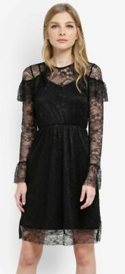 vintage lace dress wedding Vintage Flower Lace High Neck Sleeved Wedding Dress main image 1