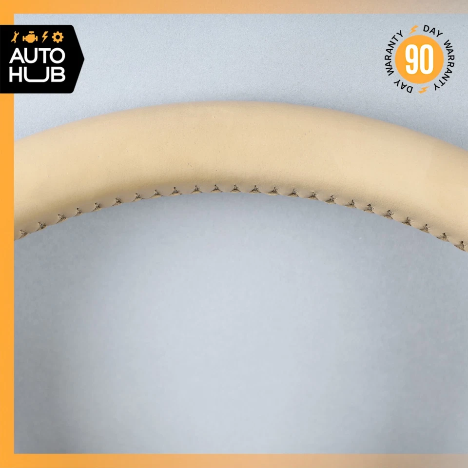 10-15 Jaguar X150 XK Steering Wheel w/ Paddle Shifters Beige Portfolio OEM - Image 4 of 4