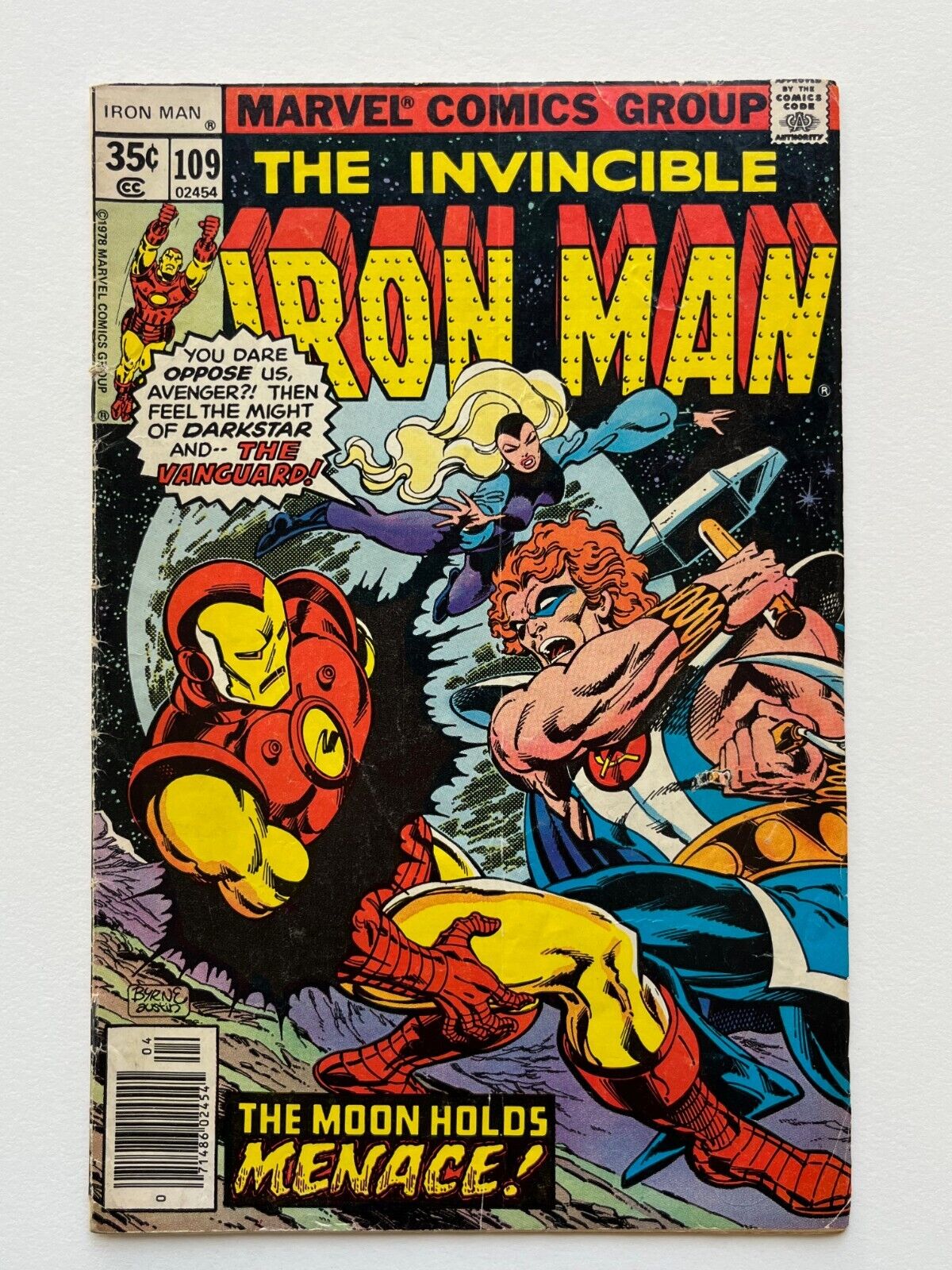 Iron Man #109 (1978) Jack of Hearts, Bill Mantlo story John Byrne cover GD range
