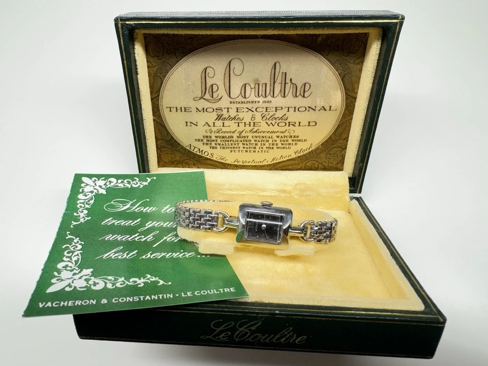 lecoultre swiss made ladies wristwatch with box & owners manual - Image 2 of 4