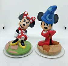 Disney Infinity Sorcerers Apprentice Mickey Mouse Minnie Mouse Figure Lot of 2