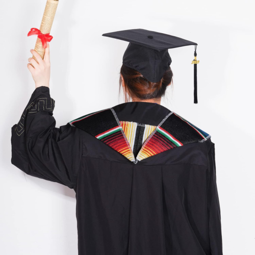 Mexican Graduation Stole Sash Mexican Serape Scarf Colorful Graduation Honor Sto - Picture 6 of 12