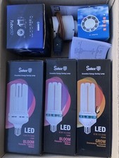 grow box completo Kit 3 Lampade basso consumo