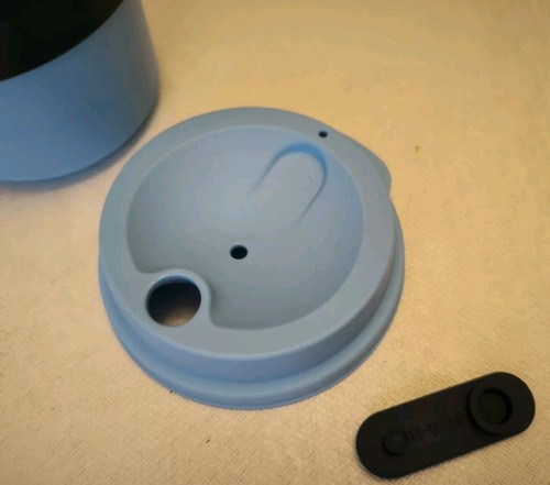 Tupperware kleiner Eco+ Kaffeebecher,Coffee togo,Büro,neu,350ml,hellblau-schwarz - Bild 11 von 11