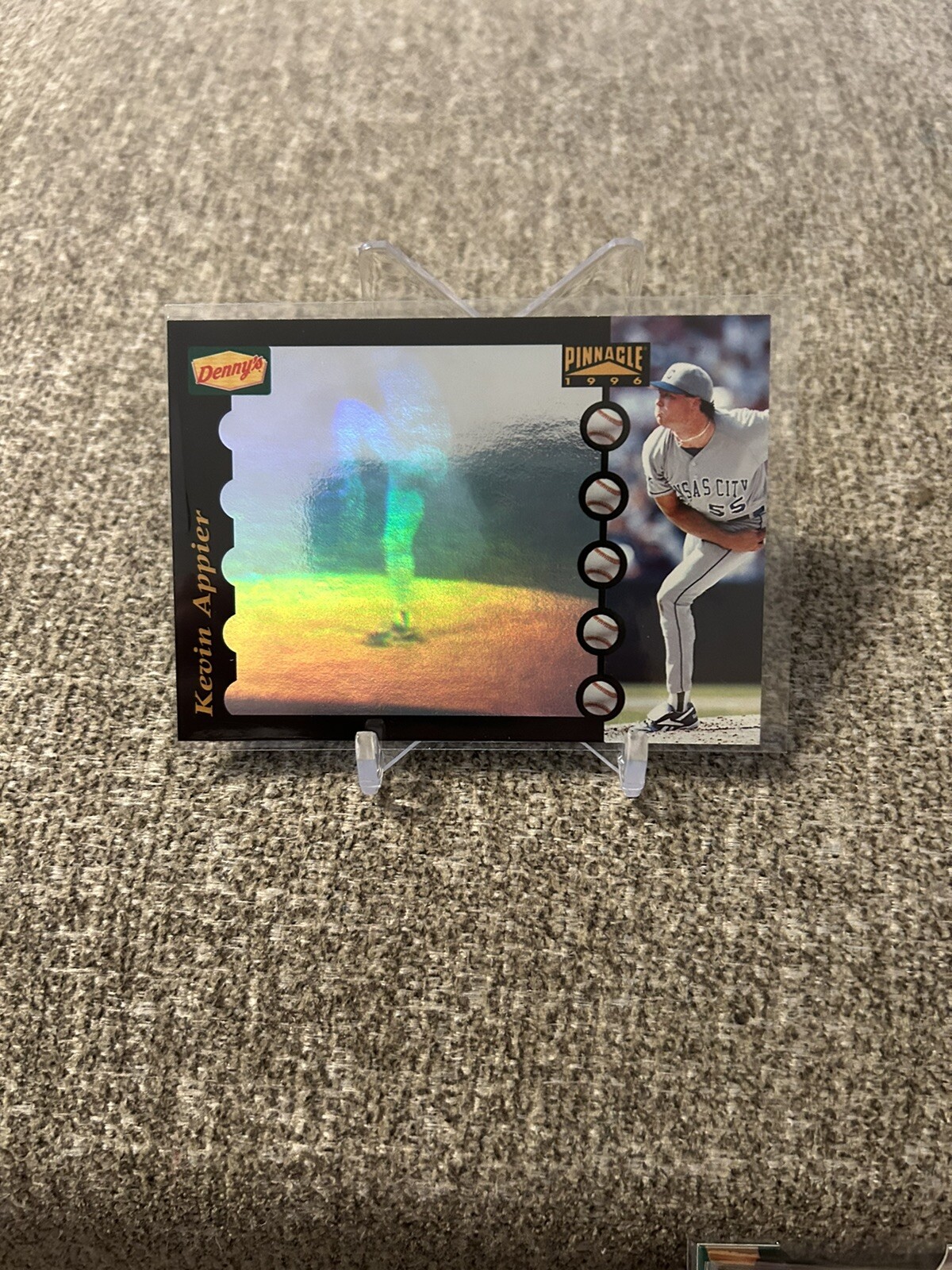 1996 Pinnacle Denny’s Holograms #22 of 28 Kevin Appier