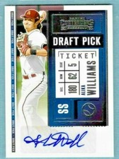 Alika Williams 2020 Panini Contenders Draft Pick Ticket AUTO RC Rays