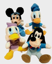 Vintage Disney-A Christmas Carol Plush Dolls - Minnie Goofy Donald Duck Scrooge