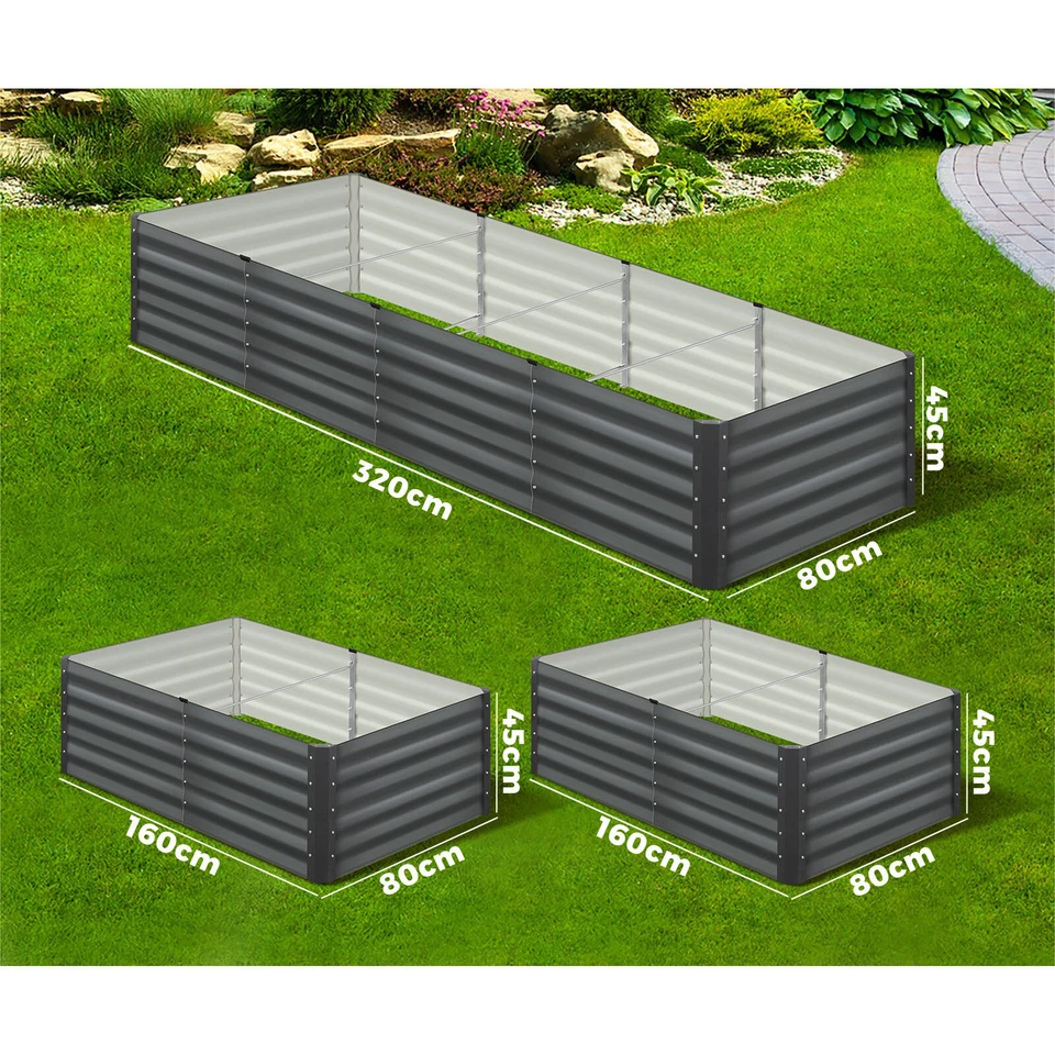 Livsip Garden Bed Kits Raised Instant Planter 320x80x45CM Galvanised Steel - image 2 of 4