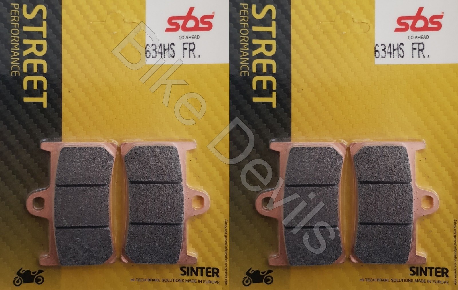 Yamaha FZ1 Fazer 1000 2006-2016 SBS Front Brake Pads Set Sintered Sinter 634HS