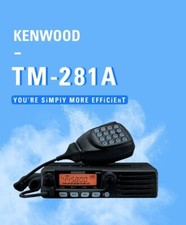 kenwood Mobile Radio Car Transceiver TM-281A 136-174MHz FMTransceiver 10-50KM45W